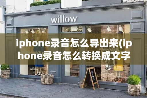 iphone录音怎么导出来(iphone录音怎么转换成文字)