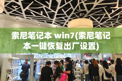 索尼笔记本 win7(索尼笔记本一键恢复出厂设置)-第1张图片-星选测评