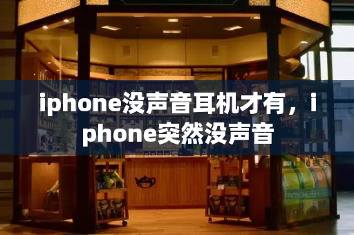 iphone没声音耳机才有，iphone突然没声音
