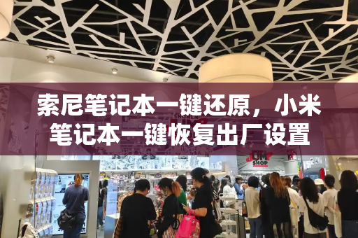 索尼笔记本一键还原，小米笔记本一键恢复出厂设置