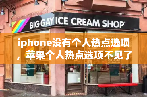 iphone没有个人热点选项，苹果个人热点选项不见了