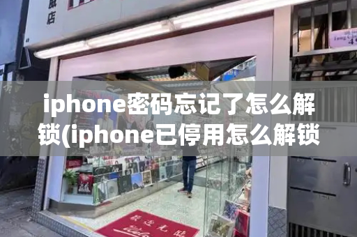 iphone密码忘记了怎么解锁(iphone已停用怎么解锁教程)