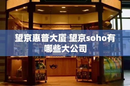 望京惠普大厦 望京soho有哪些大公司