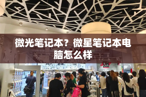 微光笔记本？微星笔记本电脑怎么样-第1张图片-星选测评