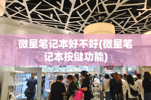 微星笔记本好不好(微星笔记本按键功能)-第1张图片-星选测评