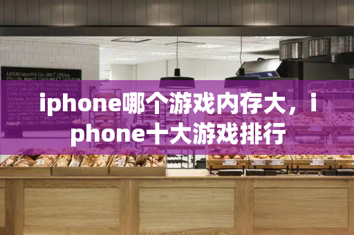 iphone哪个游戏内存大，iphone十大游戏排行-第1张图片-星选测评