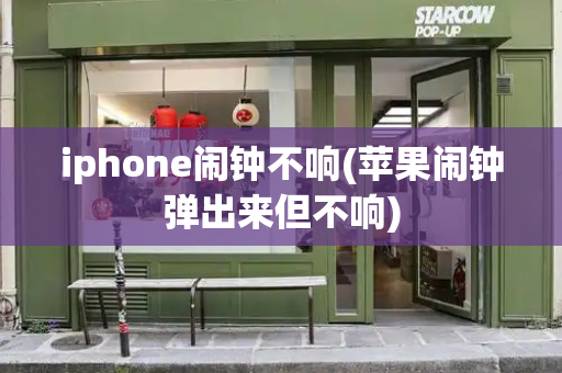 iphone闹钟不响(苹果闹钟弹出来但不响)