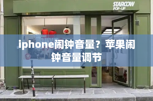 iphone闹钟音量？苹果闹钟音量调节-第1张图片-星选测评