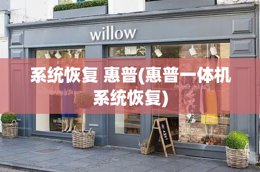 系统恢复 惠普(惠普一体机系统恢复)-第1张图片-星选测评