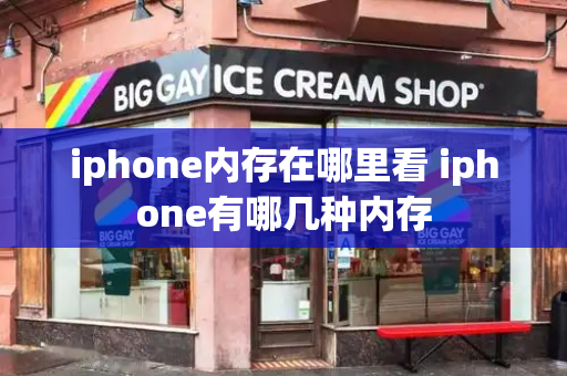 iphone内存在哪里看 iphone有哪几种内存