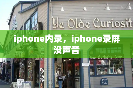 iphone内录，iphone录屏没声音-第1张图片-星选测评