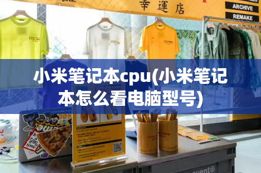 小米笔记本cpu(小米笔记本怎么看电脑型号)-第1张图片-星选测评
