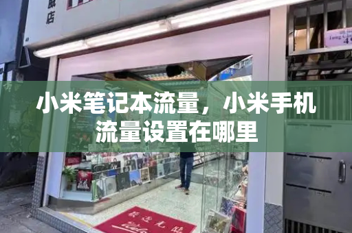 小米笔记本流量，小米手机流量设置在哪里-第1张图片-星选测评