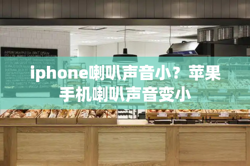 iphone喇叭声音小？苹果手机喇叭声音变小