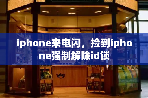 iphone来电闪，捡到iphone强制解除id锁-第1张图片-星选测评