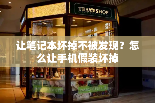 让笔记本坏掉不被发现？怎么让手机假装坏掉-第1张图片-星选测评