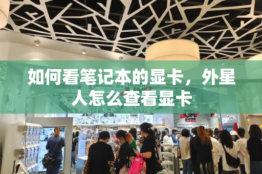 如何看笔记本的显卡，外星人怎么查看显卡-第1张图片-星选测评