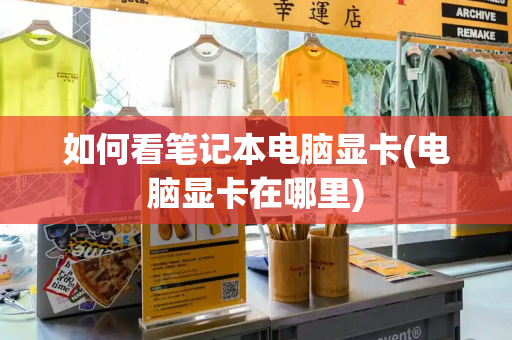 如何看笔记本电脑显卡(电脑显卡在哪里)-第1张图片-星选测评