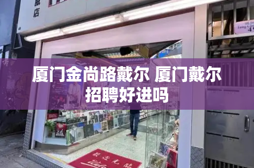 厦门金尚路戴尔 厦门戴尔招聘好进吗