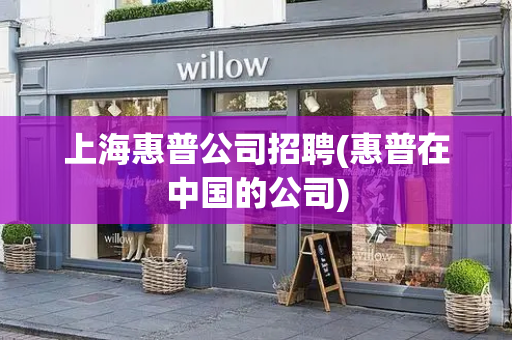 上海惠普公司招聘(惠普在中国的公司)
