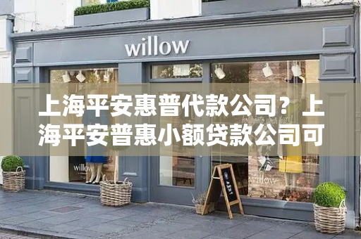 上海平安惠普代款公司？上海平安普惠小额贷款公司可靠吗
