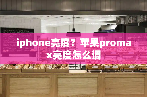 iphone亮度？苹果promax亮度怎么调