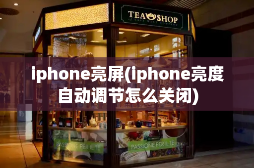 iphone亮屏(iphone亮度自动调节怎么关闭)-第1张图片-星选测评