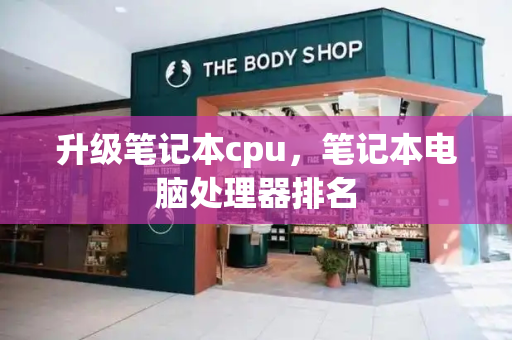 升级笔记本cpu，笔记本电脑处理器排名