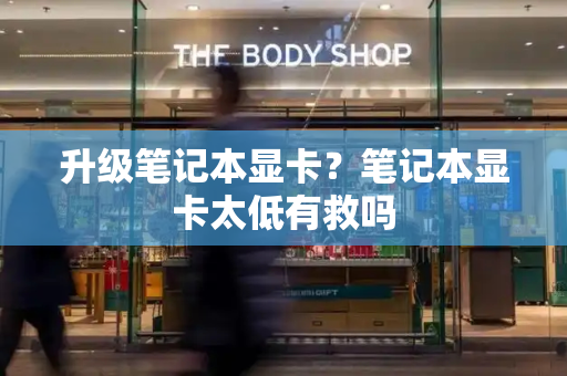 升级笔记本显卡？笔记本显卡太低有救吗