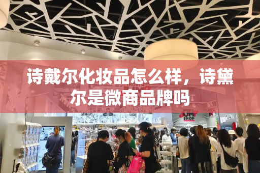 诗戴尔化妆品怎么样，诗黛尔是微商品牌吗