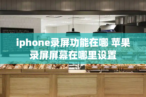 iphone录屏功能在哪 苹果录屏屏幕在哪里设置-第1张图片-星选测评