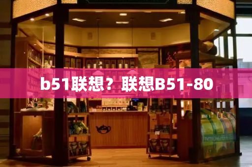 b51联想？联想B51-80-第1张图片-星选测评