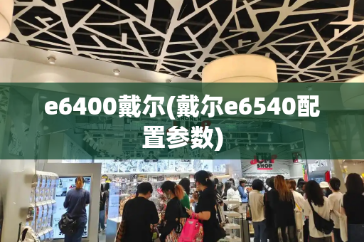 e6400戴尔(戴尔e6540配置参数)-第1张图片-星选测评