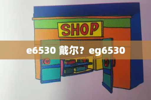 e6530 戴尔？eg6530