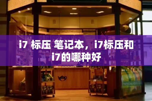 i7 标压 笔记本，i7标压和i7的哪种好-第1张图片-星选测评