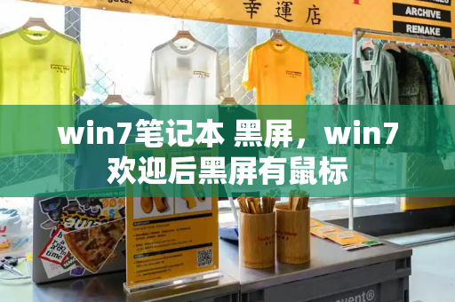 win7笔记本 黑屏，win7欢迎后黑屏有鼠标