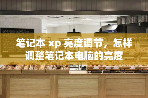 笔记本 xp 亮度调节，怎样调整笔记本电脑的亮度