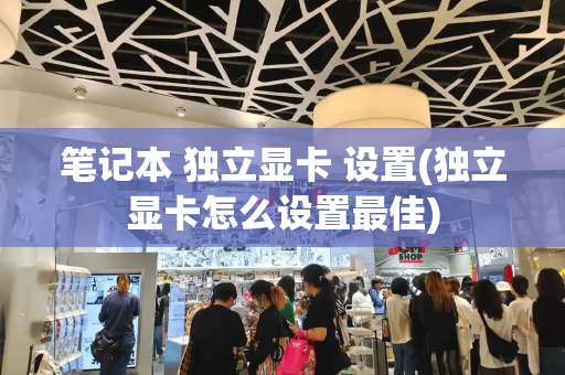 笔记本 独立显卡 设置(独立显卡怎么设置最佳)