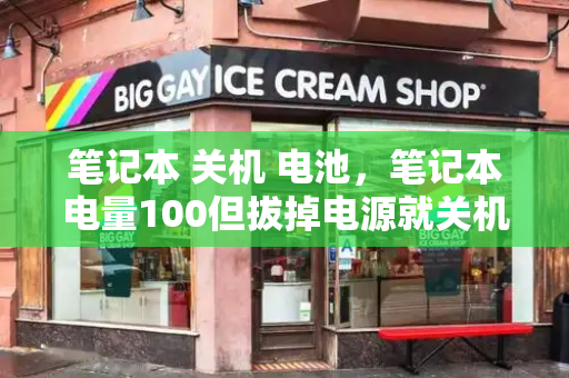 笔记本 关机 电池，笔记本电量100但拔掉电源就关机
