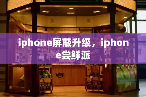 iphone屏蔽升级，iphone尝鲜派-第1张图片-星选测评