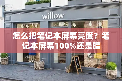 怎么把笔记本屏幕亮度？笔记本屏幕100%还是暗
