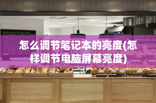 怎么调节笔记本的亮度(怎样调节电脑屏幕亮度)-第1张图片-星选测评
