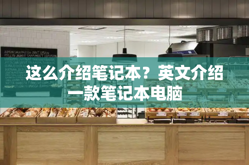 这么介绍笔记本？英文介绍一款笔记本电脑-第1张图片-星选测评