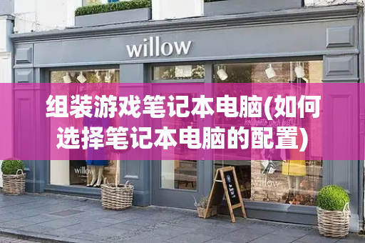 组装游戏笔记本电脑(如何选择笔记本电脑的配置)