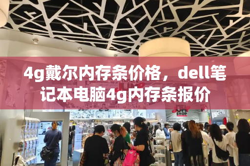 4g戴尔内存条价格，dell笔记本电脑4g内存条报价-第1张图片-星选测评
