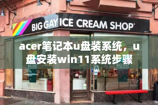 acer笔记本u盘装系统，u盘安装win11系统步骤
