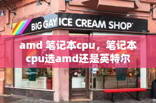 amd 笔记本cpu，笔记本cpu选amd还是英特尔-第1张图片-星选测评