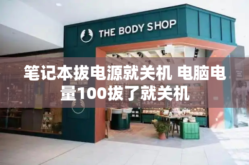笔记本拔电源就关机 电脑电量100拔了就关机