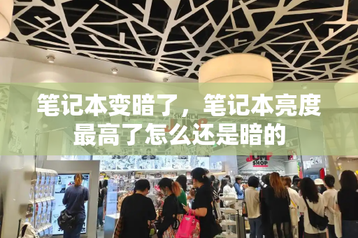 笔记本变暗了，笔记本亮度最高了怎么还是暗的