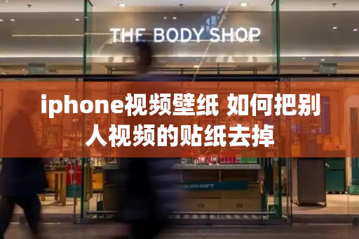 iphone视频壁纸 如何把别人视频的贴纸去掉-第1张图片-星选测评